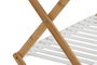 DKD Home Decor Estanteria Blanco Natural Bambu 50.5 x 89.5 x 29 cm (2 Unidades)