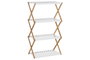 DKD Home Decor Estanteria Blanco Natural Bambu 50.5 x 89.5 x 29 cm (2 Unidades)