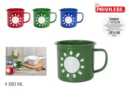 Privilege Mug Esmaltada Color/Diseño 350Ml (24 Unidades)
