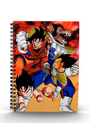 Sd Toys Libreta Efecto 3D Goku vs Vegeta Dragon Ball Z