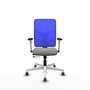 PIQUERAS Y CRESPO Silla de oficina Motilla Sincro/Traslack Gris y Azul