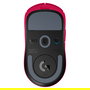Logitech G Pro X Superlight 2 LS Ratón Gaming 910-006798 - Rojo, Ligero, Sensor HERO 25K, Wireless, Batería Larga Duración