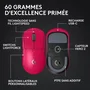 Logitech G Pro X Superlight 2 LS Ratón Gaming 910-006798 - Rojo, Ligero, Sensor HERO 25K, Wireless, Batería Larga Duración