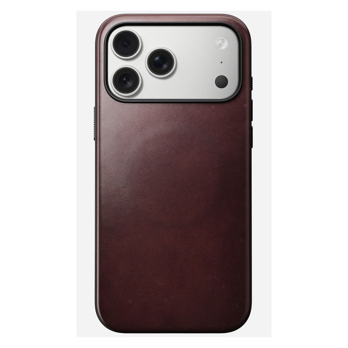 Nomad Modern Leather Case para Apple iPhone 17 Pro Max - Funda de Cuero Chromexcel Borgoña, Compatible con MagSafe, Protección hasta 2.4m Nomad Modern Leather Case para Apple iPhone 17 Pro Max - Funda de Cuero Chromexcel Borgoña, Compatible con MagSafe, Protección hasta 2.4m