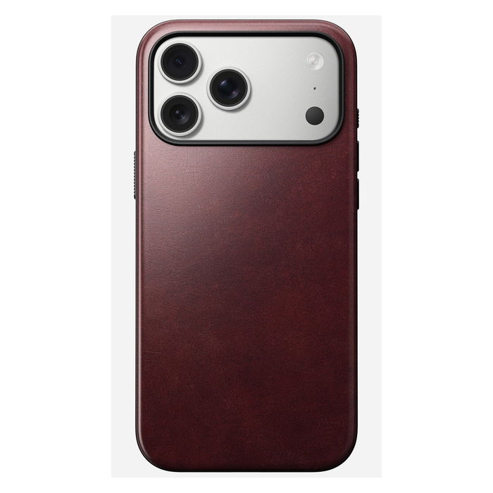 Nomad Modern Leather Case para Apple iPhone 17 Pro Max - Funda de Cuero Chromexcel Borgoña, Compatible con MagSafe, Protección hasta 2.4m Nomad Modern Leather Case para Apple iPhone 17 Pro Max - Funda de Cuero Chromexcel Borgoña, Compatible con MagSafe, Protección hasta 2.4m