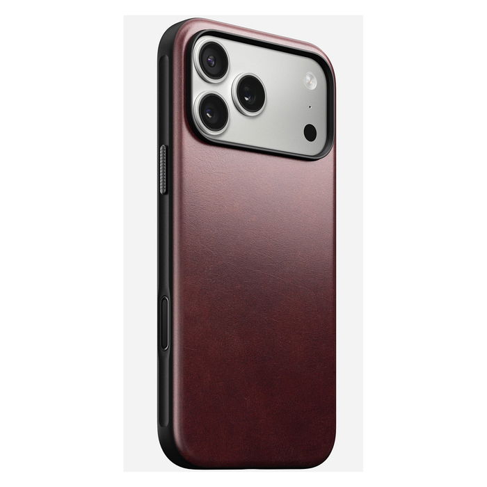 Nomad Modern Leather Case para Apple iPhone 17 Pro Max - Funda de Cuero Chromexcel Borgoña, Compatible con MagSafe, Protección hasta 2.4m Nomad Modern Leather Case para Apple iPhone 17 Pro Max - Funda de Cuero Chromexcel Borgoña, Compatible con MagSafe, Protección hasta 2.4m