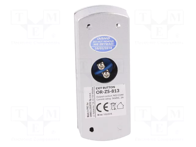 ORNO Botón de salida para pared 36VDC IP20