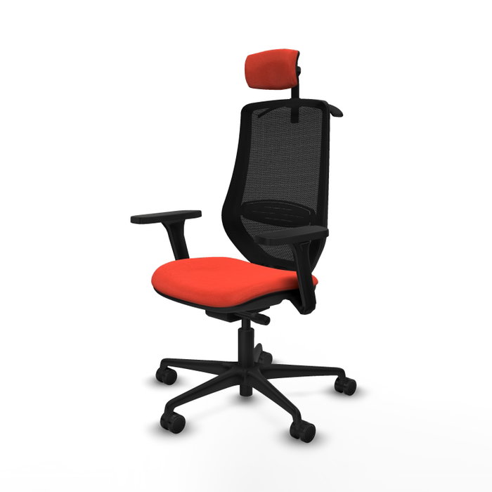 PIQUERAS Y CRESPO Silla de oficina Mardos con mecanismo Sincro/Traslack, Naranja oscuro y Negro PIQUERAS Y CRESPO Silla de oficina Mardos con mecanismo Sincro/Traslack, Naranja oscuro y Negro