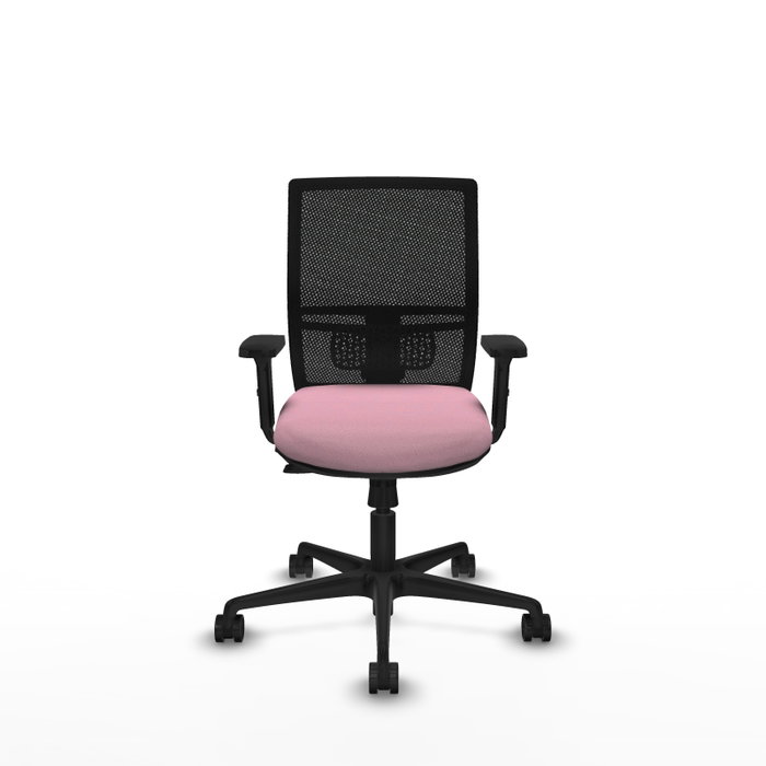 PIQUERAS Y CRESPO Silla de oficina Yunquera Rosa y Negro
