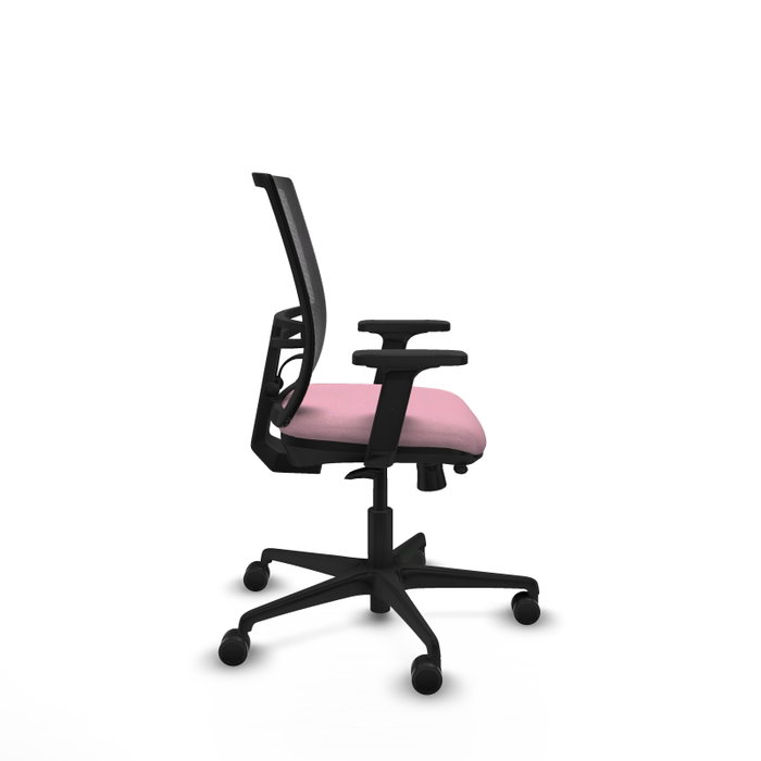 PIQUERAS Y CRESPO Silla de oficina Yunquera Rosa y Negro