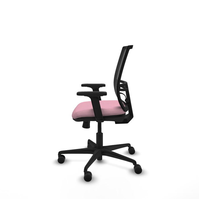 PIQUERAS Y CRESPO Silla de oficina Yunquera Rosa y Negro