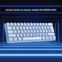 Rampage Plower K60 Teclado Mecánico Gaming Switch Azul Retroiluminado Blanco Distribución Polaca
