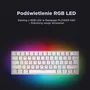 Rampage Plower K60 Teclado Mecánico Gaming Switch Azul Retroiluminado Blanco Distribución Polaca