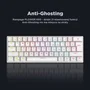 Rampage Plower K60 Teclado Mecánico Gaming Switch Azul Retroiluminado Blanco Distribución Polaca
