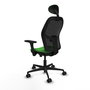 PIQUERAS Y CRESPO Silla de oficina Jorquera Verde con mecanismo Sincro/Traslack
