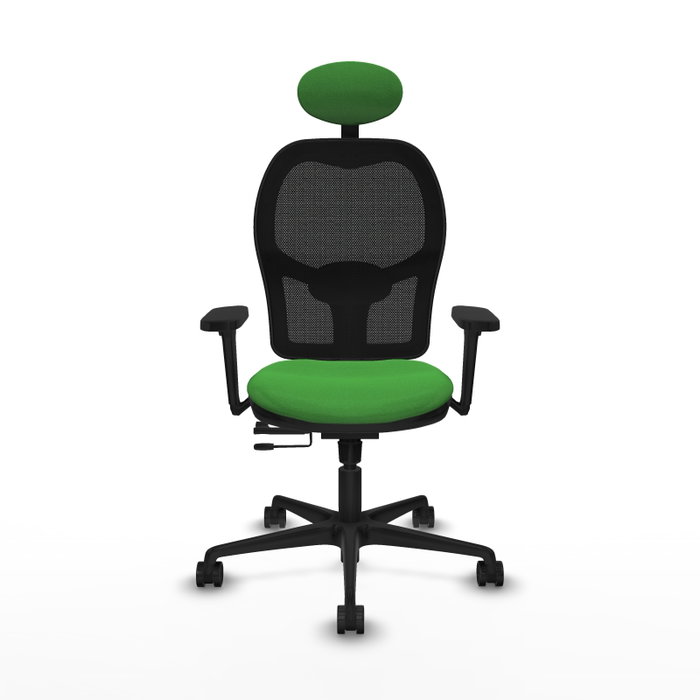 PIQUERAS Y CRESPO Silla de oficina Jorquera Verde con mecanismo Sincro/Traslack
