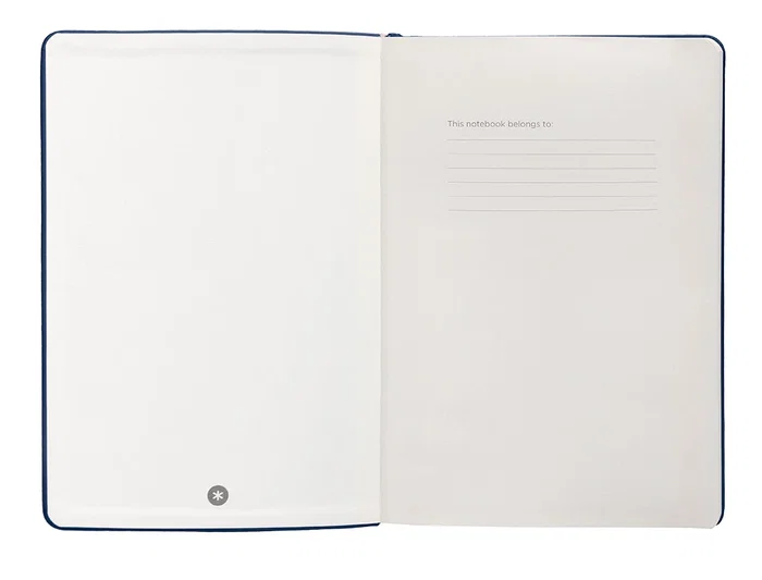 Antartik Cuaderno A5 Tapa Dura 100 Hojas Cuadriculadas Azul Marino 80gr FSC