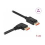 DeLOCK Cable DisplayPort 8K 60 Hz 1 m con conector angular 90° derecho