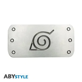 ABYstyle ABYMGN008 - Imanes de Nevera de Naruto Shippuden Konoha, Metal Plateado, 55 x 27 mm, 1 Unidad