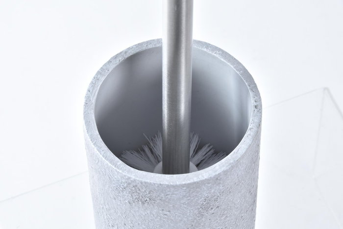DKD Home Decor Escobillero de Cemento e Inox Gris 10x10x40 cm DKD Home Decor Escobillero de Cemento e Inox Gris 10x10x40 cm