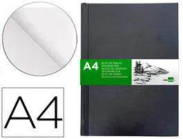 Liderpapel Bloc de Dibujo para Esbozos A4 (210x297 mm) - 100 Hojas de Papel de 100 g/m2 - Encuadernado con Tapa Rígida - Certificado FSC