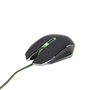 GEMBIRD Ratón Gaming Ergonómico con Cable de Nylon, Resolución 2400 DPI - para Videojuegos
