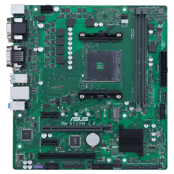 ASUS AM4 A520M-C II/CSM Placa Base Micro ATX DDR4 para AMD Ryzen Socket AM4