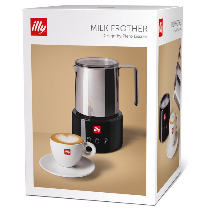 Illy 23760 Espumador de Leche Edelstahl / Negro por Piero Lissoni