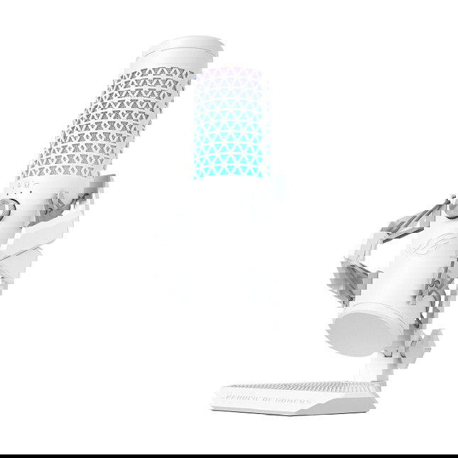 ASUS ROG Carnyx Microphone Blanco Micrófono de superficie para mesa con conexión USB, 24 bit, 192 kHz y hasta 120 dB