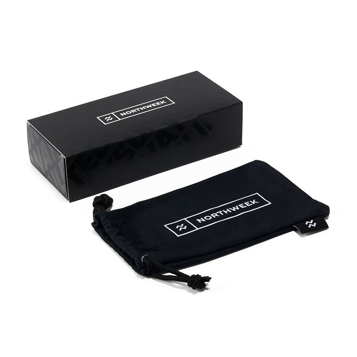 Northweek REGULAR MATTE BLACK #emerald 1 u Gafas de Sol Rectangulares Polarizadas Negro Verde 140 mm