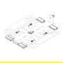 LANCOM LX-7000 T-Bar Mount Montaje de Punto de Acceso WLAN (Pack 5) Blanco para LX-7500/LX-7300