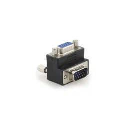 Kramer Adaptador de Cables 15-pin HD Macho a Hembra 90 Grados AD-GM/GF/RA (99-719211101)