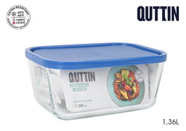 Frigo Fiambrera Rectangular con Tapa 19.3 x 13.6 cm Capacidad 1.38 L (6 Unidades)