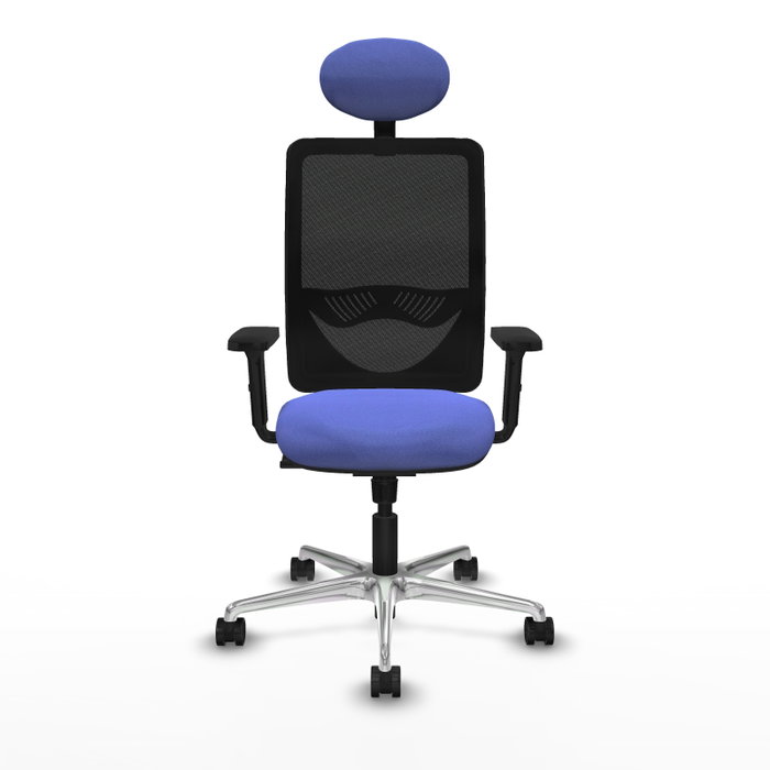 PIQUERAS Y CRESPO Silla de oficina Zulema con mecanismo Sincro, Azul claro y Negro PIQUERAS Y CRESPO Silla de oficina Zulema con mecanismo Sincro, Azul claro y Negro