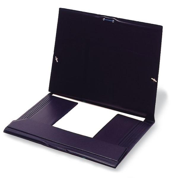 Grafoplás Carpeta con Gomas y 3 Solapas PVC Negro Folio Grafoplás Carpeta con Gomas y 3 Solapas PVC Negro Folio