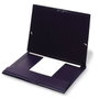 Grafoplás Carpeta con Gomas y 3 Solapas PVC Negro Folio