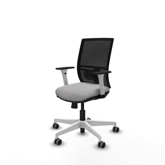 PIQUERAS Y CRESPO Silla de oficina Yunquera Gris claro y Negro PIQUERAS Y CRESPO Silla de oficina Yunquera Gris claro y Negro
