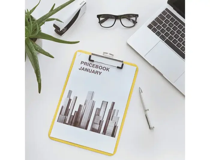 Leitz Carpeta WOW Plástico Rígido DIN A4 con Pinza Superior Color Amarillo