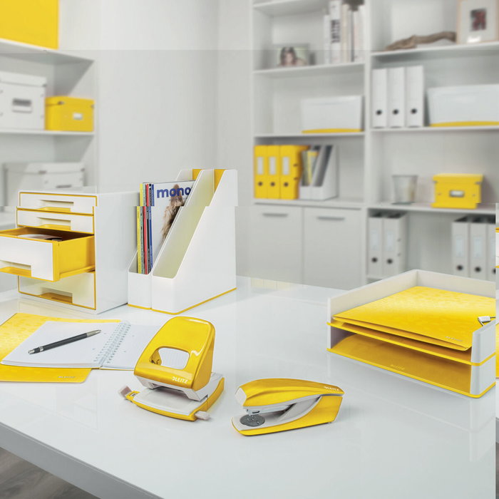 Leitz WOW Carpeta de plástico rígido con pinza superior DIN A4 Amarillo Leitz WOW Carpeta de plástico rígido con pinza superior DIN A4 Amarillo