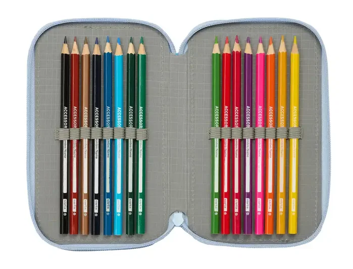 Safta Estuche Triple Frozen Disney 37 Piezas