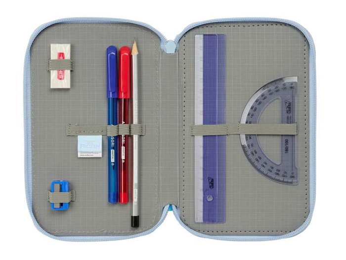 Safta Plumier Triple 37 Piezas 12,5x19,5x5,5 cm