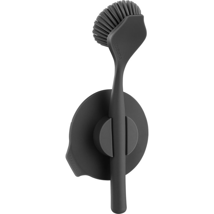 Brabantia Cepillo para platos gris oscuro con ventosa Brabantia Cepillo para platos gris oscuro con ventosa