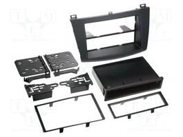 ACV Bastidor de montaje de radio para Mazda 3 (BL) 2009-2013, 2 DIN, negro