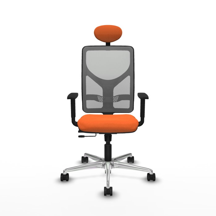 PIQUERAS Y CRESPO Silla de oficina Motilla Naranja y Gris PIQUERAS Y CRESPO Silla de oficina Motilla Naranja y Gris