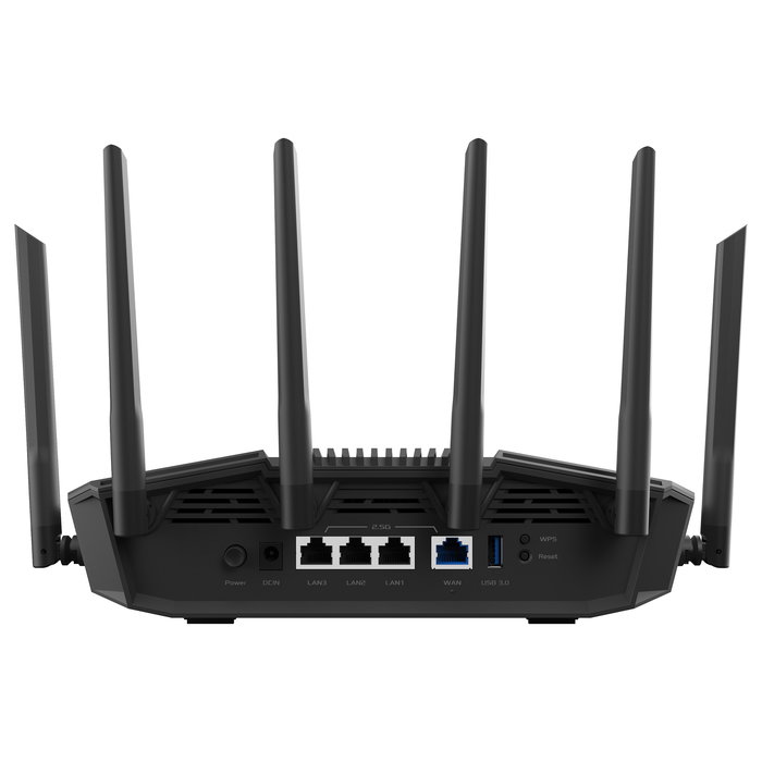 ASUS Router RT-BE90U BE9400 Wi-Fi 7 Tribanda (2.4/5/6 GHz) Negro con 4 Puertos Ethernet, 2.5 GbE, USB 3.2 y 6 Antenas para AiMesh