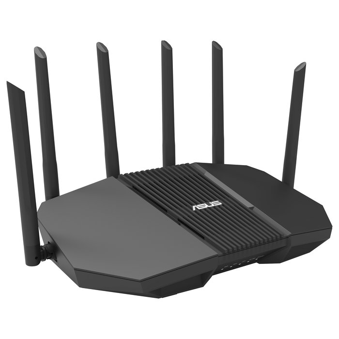 ASUS Router RT-BE90U BE9400 Wi-Fi 7 Tribanda (2.4/5/6 GHz) Negro con 4 Puertos Ethernet, 2.5 GbE, USB 3.2 y 6 Antenas para AiMesh