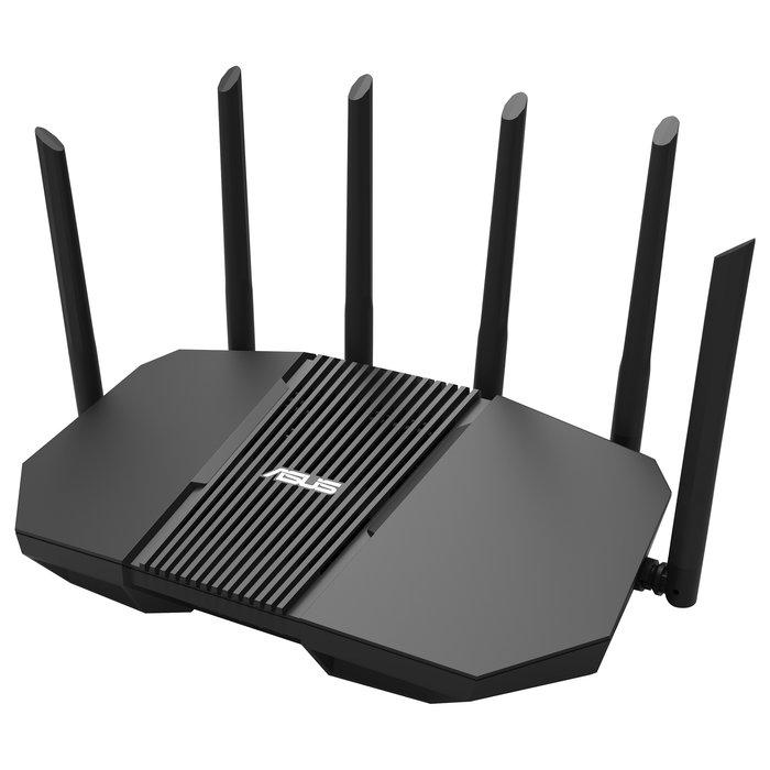ASUS Router RT-BE90U BE9400 Wi-Fi 7 Tribanda (2.4/5/6 GHz) Negro con 4 Puertos Ethernet, 2.5 GbE, USB 3.2 y 6 Antenas para AiMesh