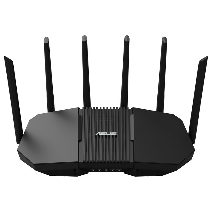 ASUS Router RT-BE90U BE9400 Wi-Fi 7 Tribanda (2.4/5/6 GHz) Negro con 4 Puertos Ethernet, 2.5 GbE, USB 3.2 y 6 Antenas para AiMesh