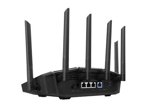 Asus RT-BE90U Router Wi-Fi 7 Tribanda (2.4/5/6 GHz) hasta 9400 Mbps, AiMesh, Ethernet 2.5G, Negro
