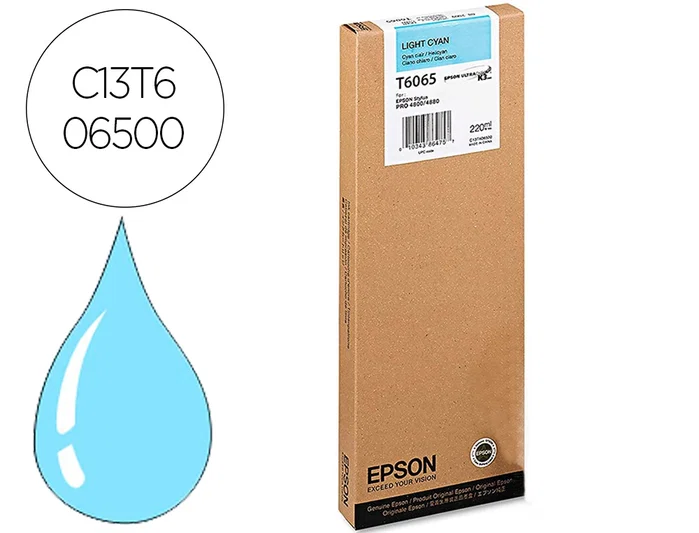 Epson T6065 Cartucho de tinta cian claro 220 ml